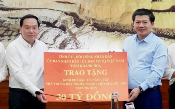 Khánh Hòa hỗ trợ Quảng Trị 30 tỉ đồng nâng cấp nhà trưng bày tại Nghĩa trang liệt sĩ Trường Sơn