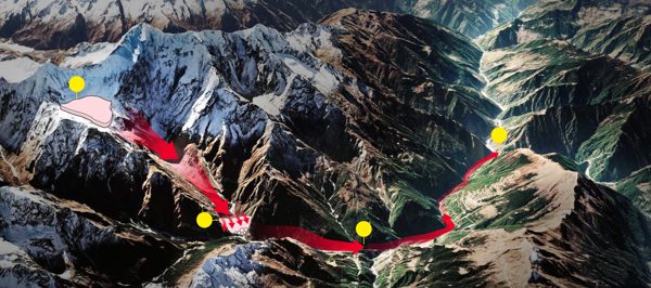 Khối băng gây lũ quét ở Nepal lớn ngang 28 sân bóng đá