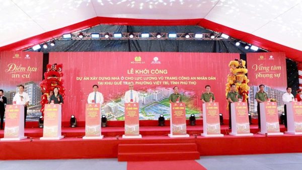 Khởi công dự án nhà ở cho lực lượng Công an nhân dân tại Phú Thọ