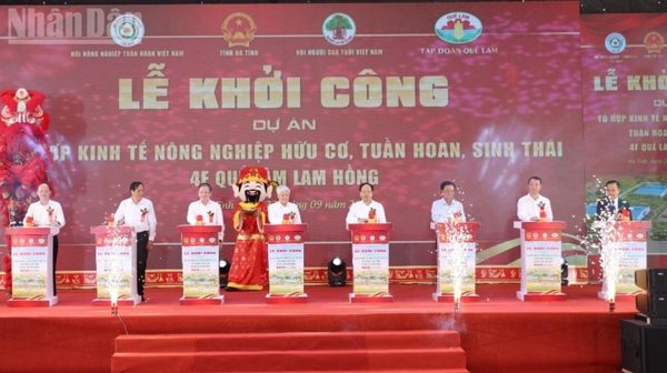 Khởi công Dự án Tổ hợp kinh tế nông nghiệp hữu cơ, tuần hoàn sinh thái 4F Quế Lâm Lam Hồng