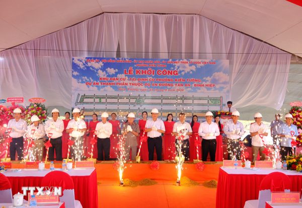 Khởi công khu tái định cư phục vụ dự án trọng điểm kết nối vùng Đồng Tháp Mười