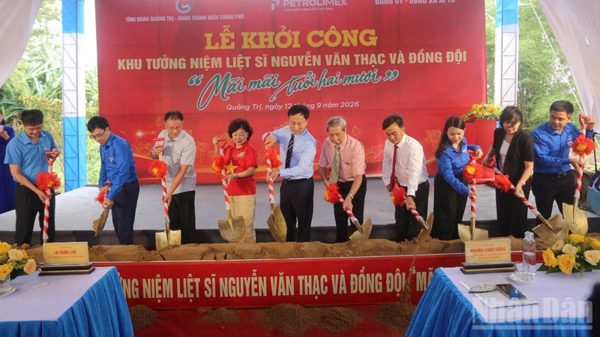 Khởi công Khu tưởng niệm liệt sĩ Nguyễn Văn Thạc và đồng đội tại Quảng Trị