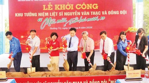 Khởi công khu tưởng niệm liệt sĩ Nguyễn Văn Thạc và đồng đội