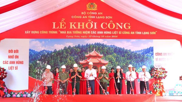 Khởi công Nhà bia tưởng niệm các anh hùng liệt sĩ công an tỉnh Lạng Sơn