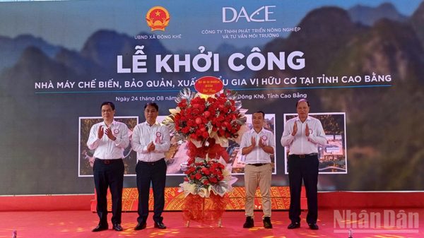 Khởi công nhà máy chế biến gia vị hữu cơ xuất khẩu đầu tiên tại Cao Bằng
