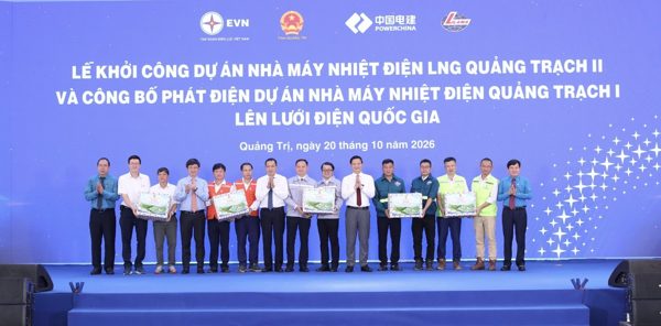 Khởi công Nhà máy Nhiệt điện LNG Quảng Trạch II, phát điện nhà máy Quảng Trạch I