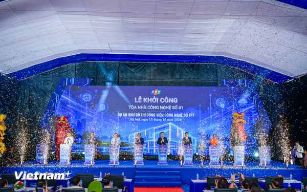 Khởi công tòa nhà đầu tiên tại Khu đô thị Công viên công nghệ số của Hà Nội