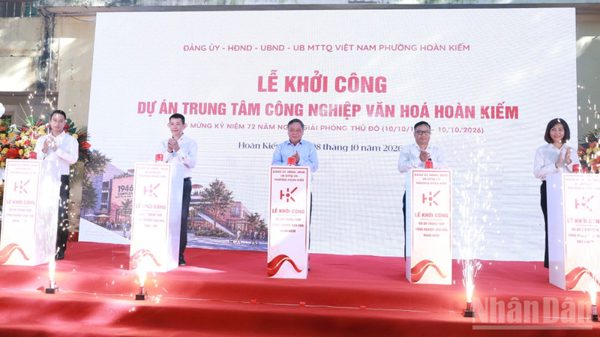 Khởi công xây dựng Trung tâm Công nghiệp văn hóa đầu tiên của Hà Nội
