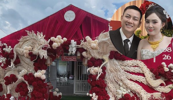 Không gian tiệc cưới của Hoài Lâm