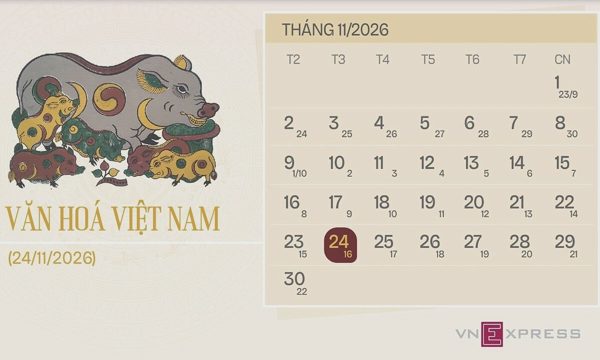 Không hoán đổi để kéo dài kỳ nghỉ Ngày Văn hóa Việt Nam