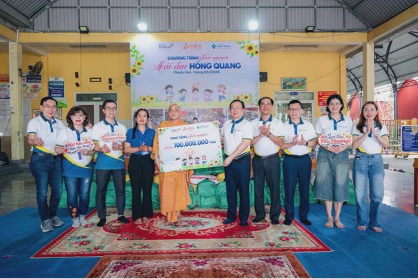 Khu y tế kỹ thuật cao TPHCM lan tỏa tinh thần thiện nguyện tại mái ấm Hồng Quang