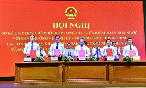 Kiểm toán Nhà nước ký quy chế phối hợp với Gia Lai, Khánh Hòa và Đắk Lắk
