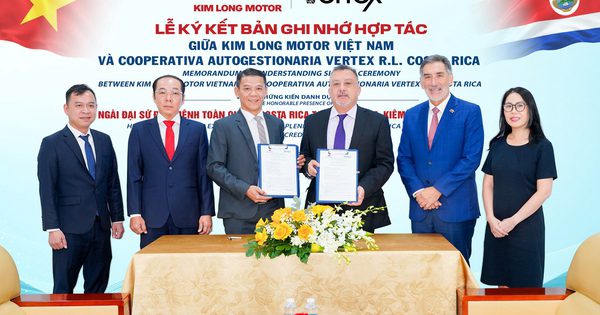 Kim Long Motor ký biên bản ghi nhớ với VERTEX R.L., hướng đến thị trường Trung Mỹ