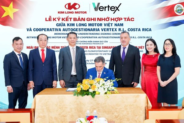 Kim Long Motor ký MOU với đối tác Costa Rica, mở rộng thị trường sang Trung Mỹ