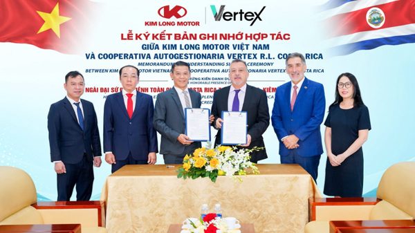 Kim Long Motor và Vertex R.L hợp tác mở rộng thị trường sang Costa Rica và khu vực Trung Mỹ