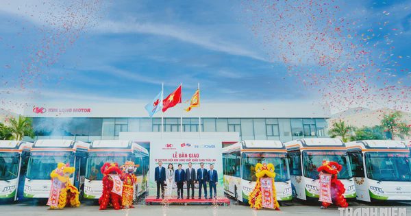 Kim Long Motor xuất khẩu xe buýt thuần điện sang Thái Lan