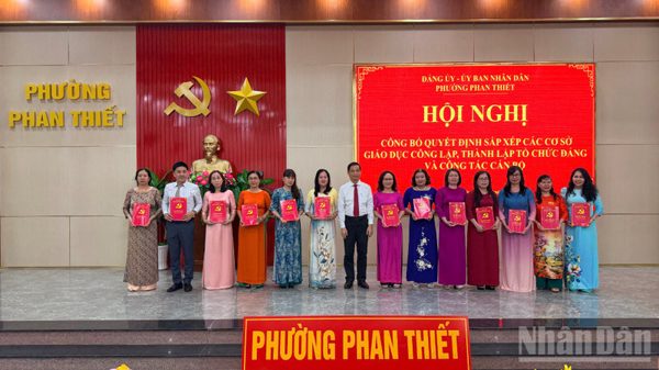 Lâm Đồng: Phường Phan Thiết giảm còn 9 cơ sở giáo dục công lập