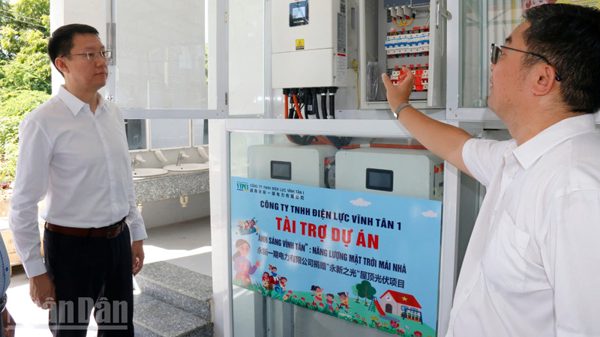 Lâm Đồng: Trường tiểu học Vĩnh Hảo tiếp nhận hệ thống điện mặt trời