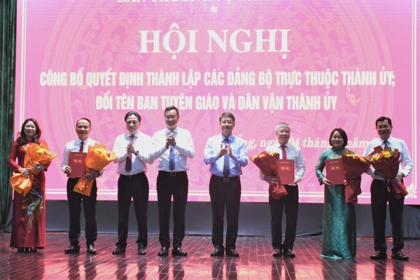 Lập 2 Đảng bộ thuộc Thành ủy Đà Nẵng, đổi tên Ban Tuyên giáo và Dân vận
