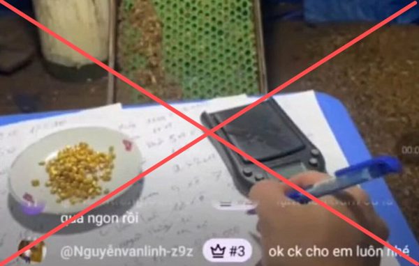 Lật tẩy chiêu lừa đảo livestream bán cát chứa vàng