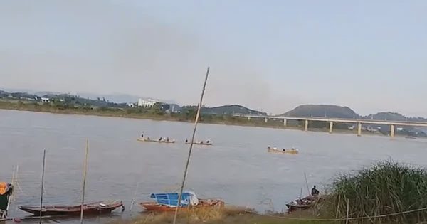Lật thuyền trên sông Lam, 2 vợ chồng mất tích