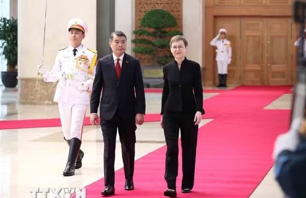 Lễ đón Thủ tướng Liechtenstein lần đầu thăm chính thức Việt Nam
