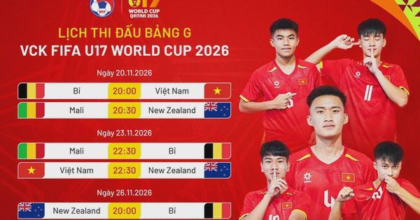 Lịch thi đấu U.17 Việt Nam mới nhất tại U.17 World Cup: Chưa có bản quyền truyền hình tại Việt Nam