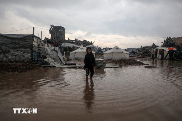 Liên hợp quốc cảnh báo nguy cơ ngập lụt nghiêm trọng tại Gaza trong mùa Đông