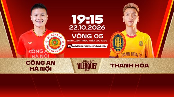 Link xem trực tiếp bóng đá Công An Hà Nội vs Thanh Hoá, 19h15 ngày 22/10
