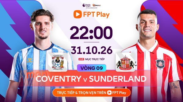 Link xem trực tiếp bóng đá Coventry vs Sunderland 22h ngày 31/10, Ngoại Hạng Anh