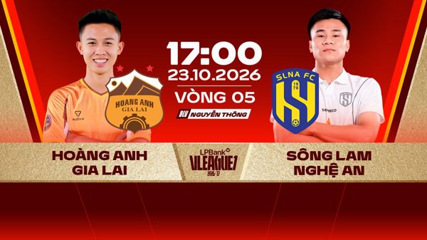 Link xem trực tiếp bóng đá Hoàng Anh Gia Lai vs Sông Lam Nghệ An, 17h ngày 23/10