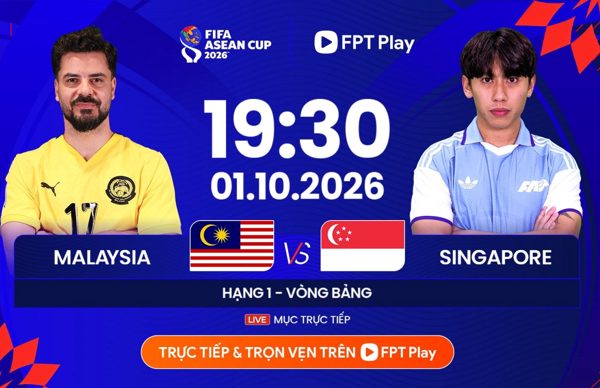 Link xem trực tiếp bóng đá Malaysia vs Singapore, 19h30 hôm nay 1/10