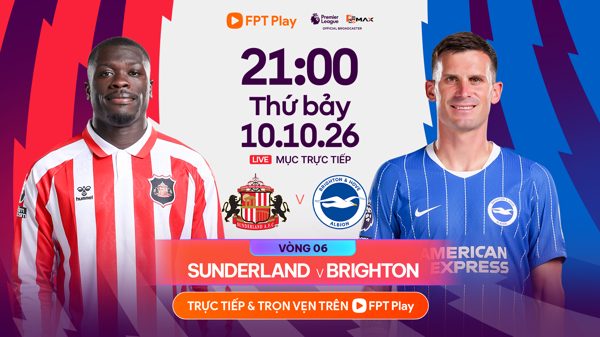 Link xem trực tiếp bóng đá Sunderland vs Brighton, 21h ngày 10/10