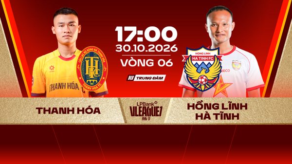 Link xem trực tiếp bóng đá Thanh Hoá vs Hồng Lĩnh Hà Tĩnh, 17h ngày 30/10