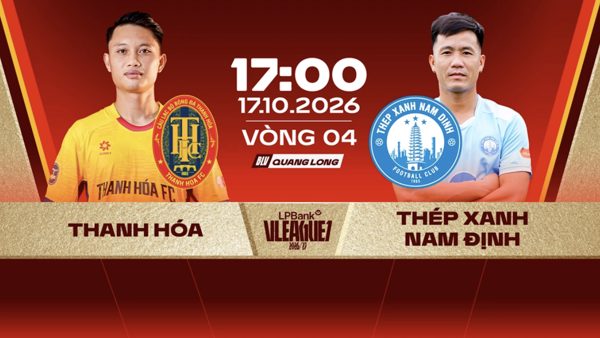 Link xem trực tiếp bóng đá Thanh Hoá vs Nam Định 17h ngày 17/10, giải V.League