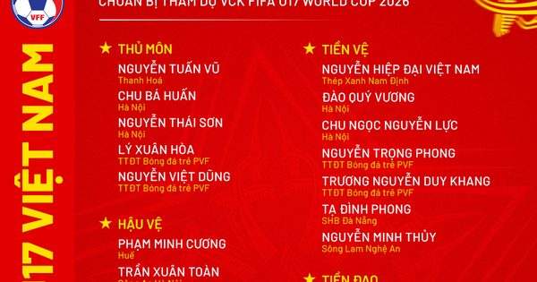 Lộ diện lịch thi đấu U.17 Việt Nam mới nhất tại World Cup U.17: Giờ cực đẹp, HLV là ai?
