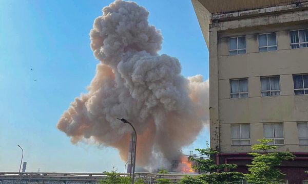 Lò gió nóng của Formosa bị cháy