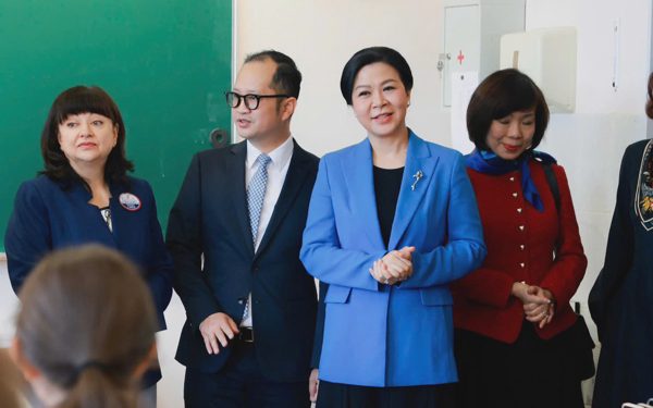 Lời ‘Xin chào’ bằng tiếng Việt tại ngôi trường giữa thủ đô Nga