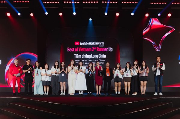 Long Châu giành giải thưởng Top 3 “Best of Vietnam” tại YouTube Works Awards Vietnam 2026