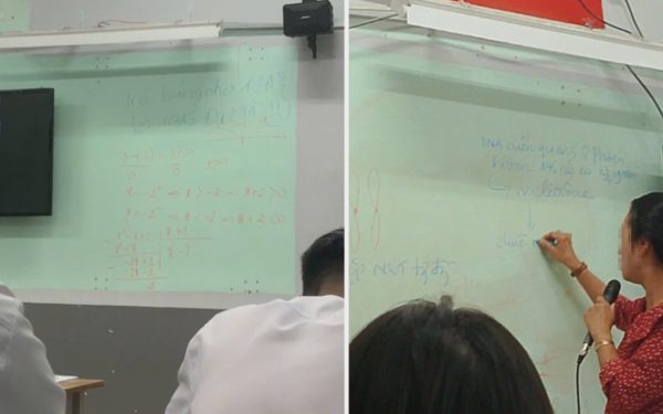 Lớp học 3 ngày không có bảng, giáo viên phải viết lên tường, Trường THPT Phú Nhuận nói gì?