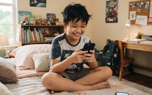 Lướt điện thoại nhiều gây tác hại rất lớn cho trẻ em