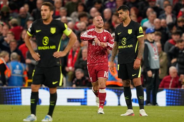 Mac Allister tỏa sáng, Liverpool ngược dòng quật ngã Atlético Madrid