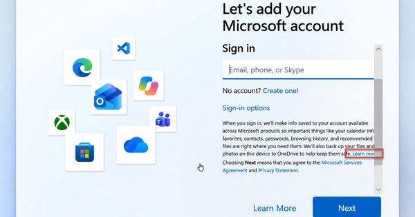 Mẹo mới cài đặt Windows 11 không cần internet