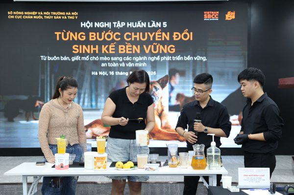 “Mở” hướng sinh kế mới, từng bước chuyển đổi hoạt động buôn bán thịt chó mèo