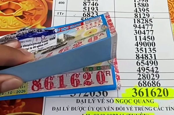 Một người ở Cà Mau trúng 16 vé số độc đắc, 144 vé an ủi