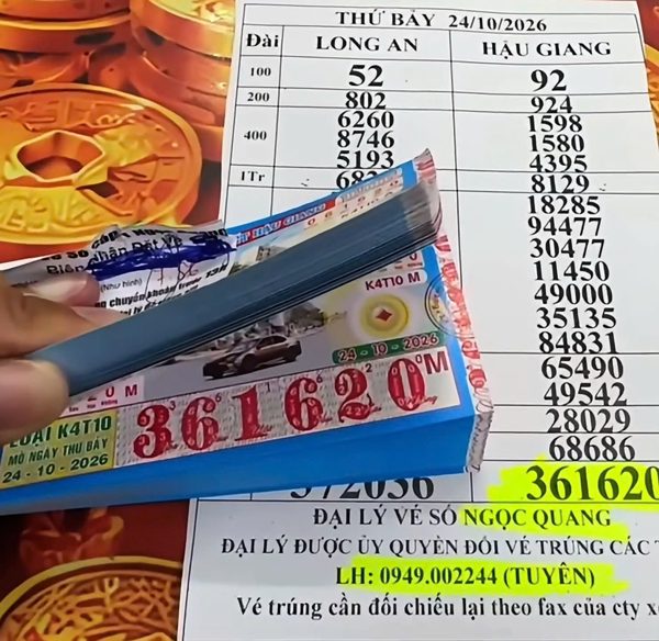 Mua 160 tờ vé số gửi đại lý giữ hộ, người đàn ông nhận tin trúng gần 40 tỷ đồng