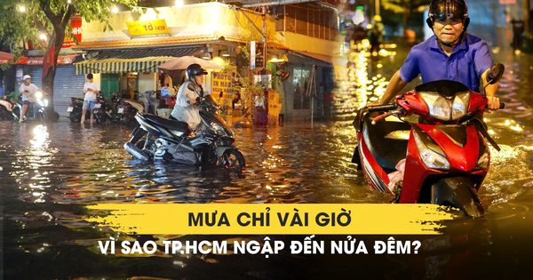 Mưa chỉ vài giờ, vì sao TP.HCM ngập đến nửa đêm?