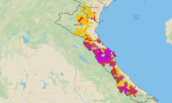 Mưa lớn dịch chuyển ra Bắc Bộ, Bắc Trung Bộ