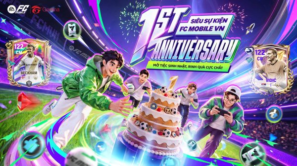 Mừng một năm ra mắt, FC Mobile Việt Nam tặng miễn phí thẻ Beckham và Vidic