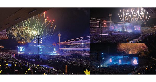 Mỹ Đình đẹp nghẹt thở trong đêm cuối BIGBANG: Pháo hoa rợp trời, ‘yellow ocean’ sáng rực